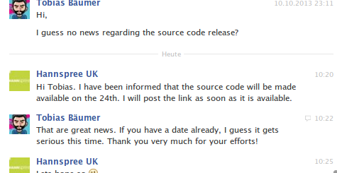 9th response from Hannspree UK regarding sn97t41w sources